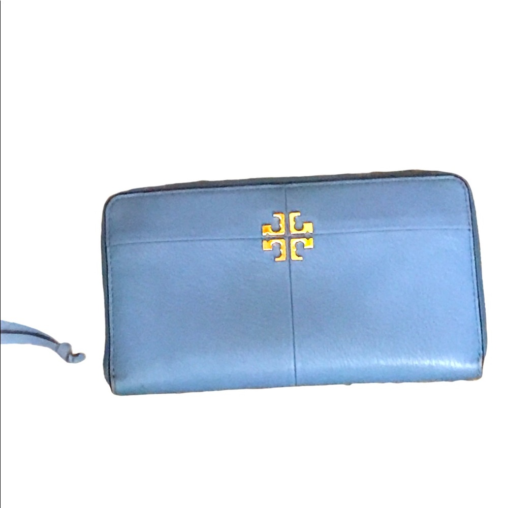 Tory Burch med blue wallet
